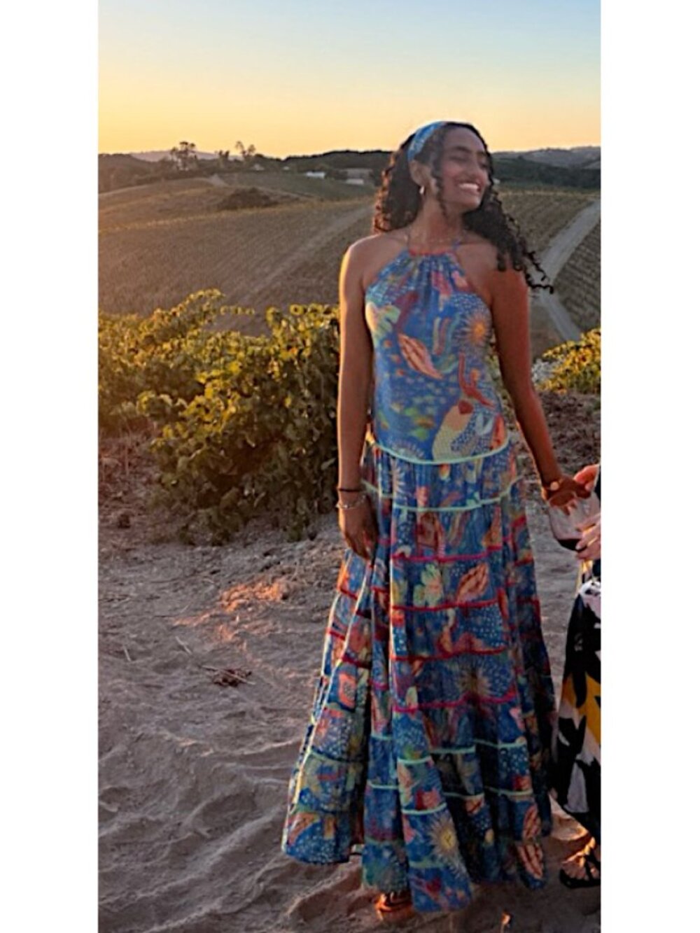 Farm Rio Ocean Stories Maxi Dress no belt